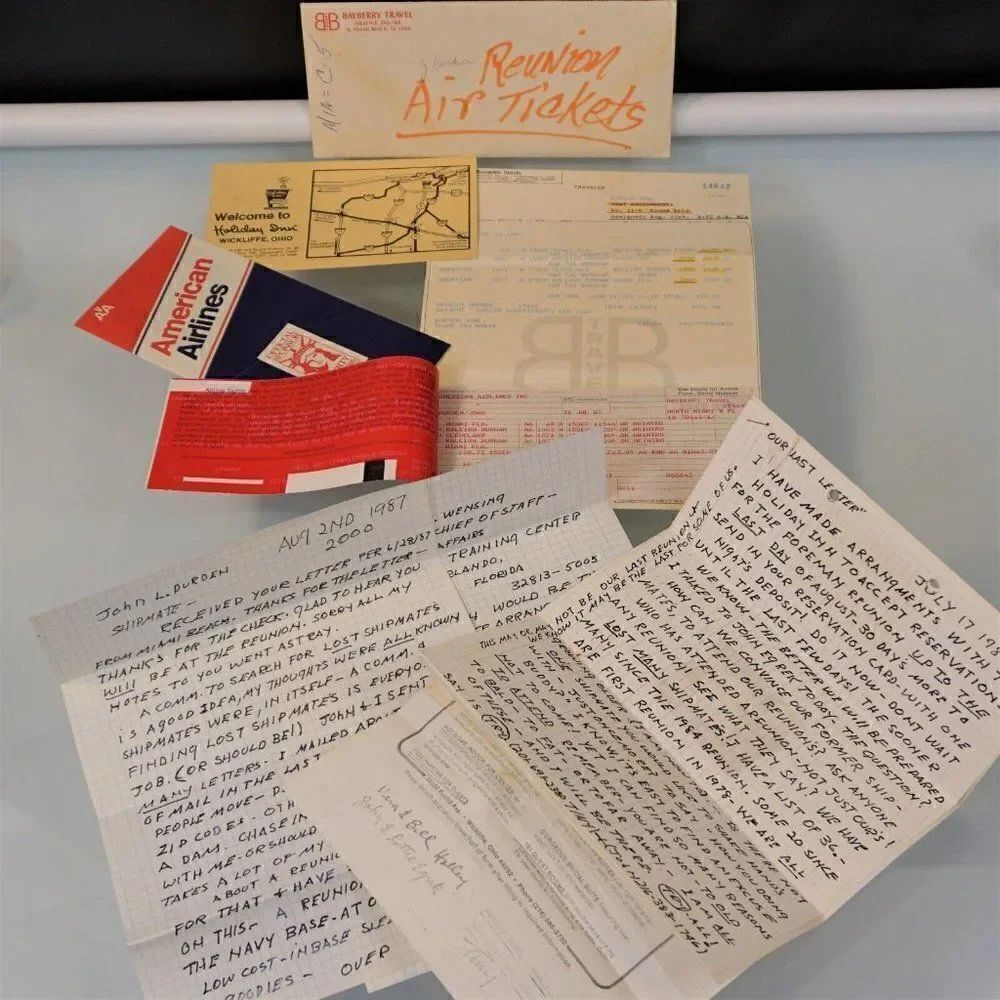 Vintage U.S.S. Forman DE-633 Shipmates Reunion 1987 Paper Ephemera